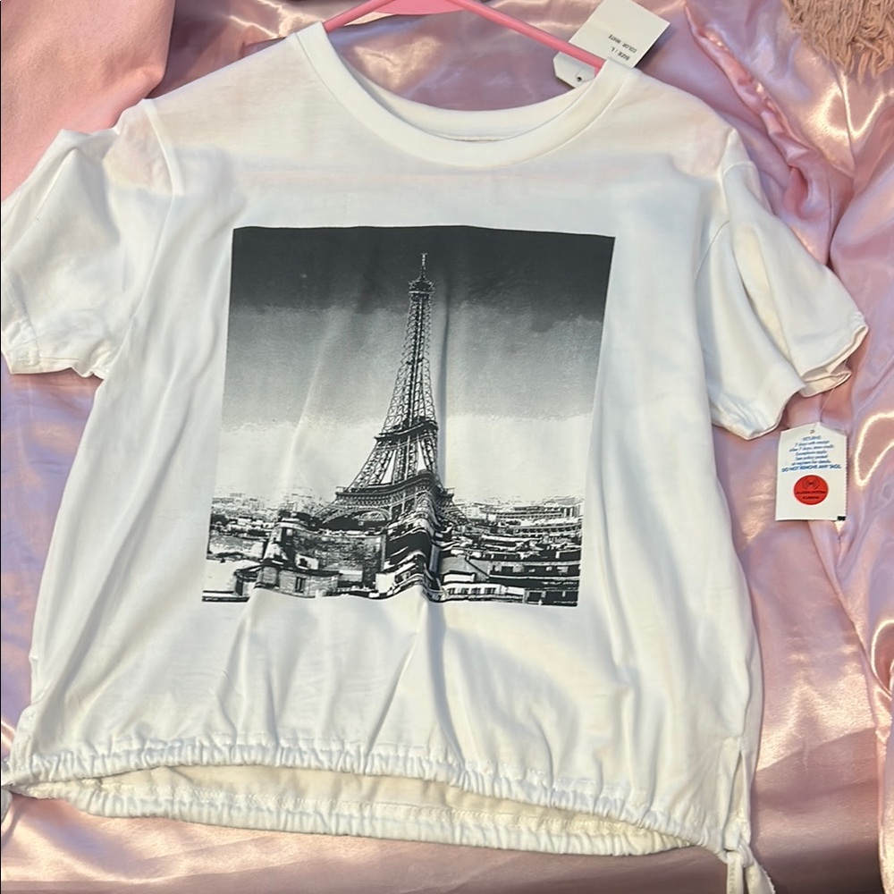 White Graphic Kids T-Shirt